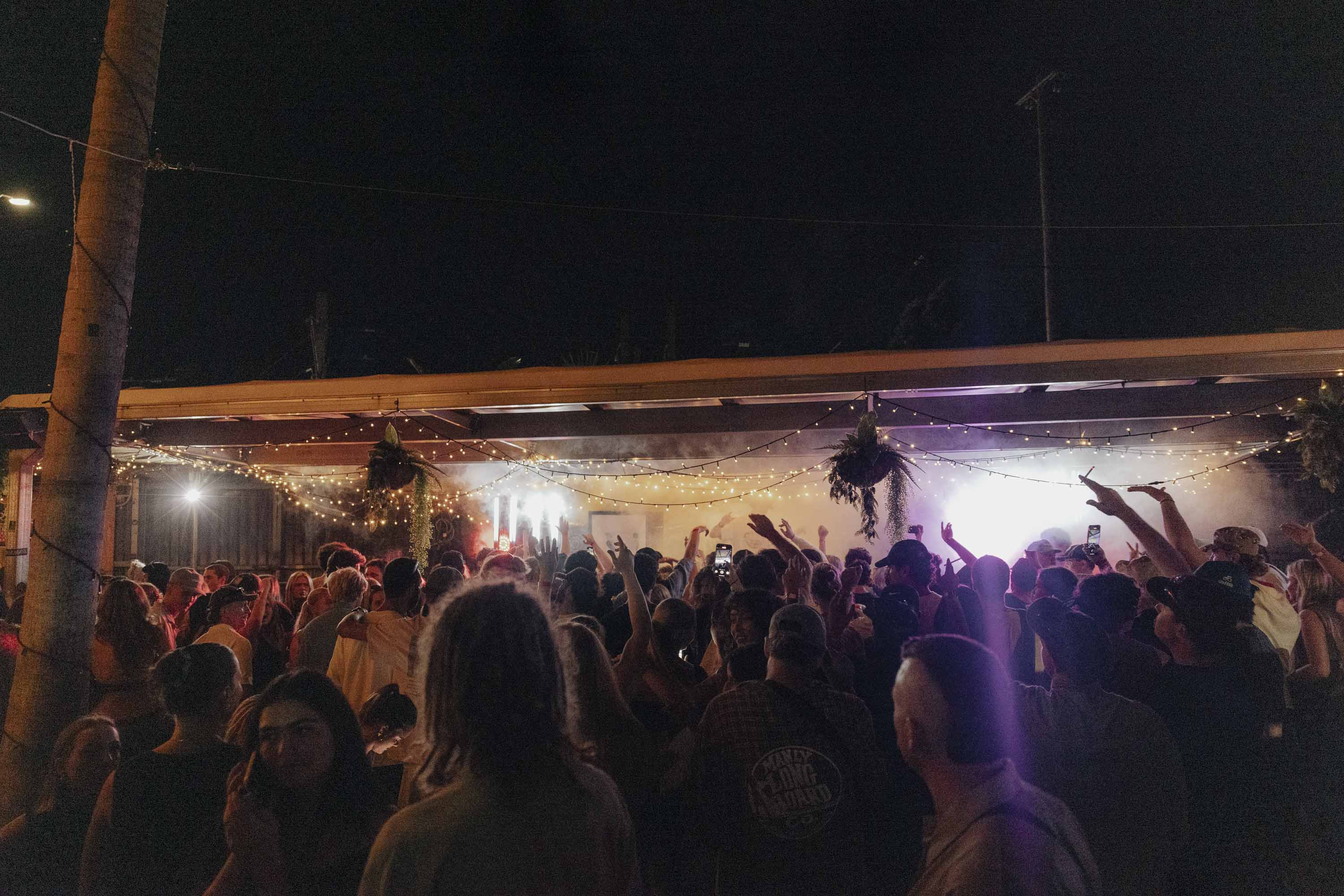 Intense energetic crowd